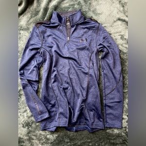 Under Armour 1/4 Zip Infrared Lightweight Sweatshirt - Blue, Small